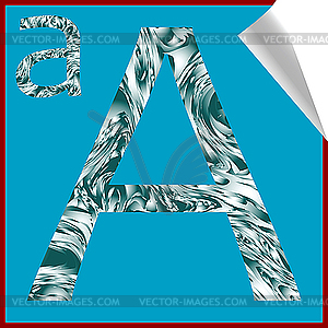 Alphabet letter A - vector clip art