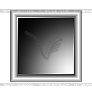 Aluminium photo frame - vector clipart