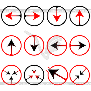 Arrows icons - vector clipart