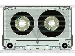 Audio tape casette isolated on white - vector clipart