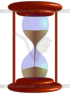 3d hour glass - vector clip art