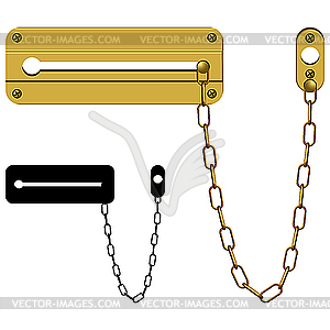 Door chain - vector clipart