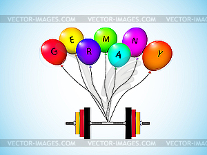 German weights - vector image