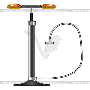 Manual air pump - vector image