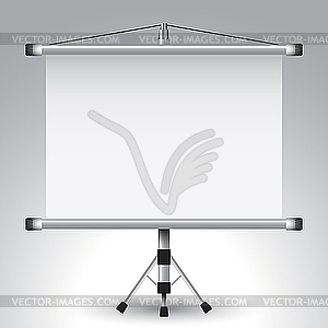 Projector roller screen - vector clip art