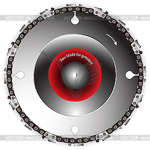 Saw blade for grinder - vector clip art