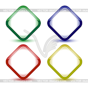 Square icons - vector clipart
