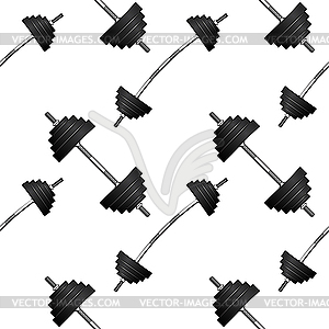 Weights pattern - vector clipart