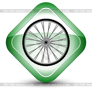 Wheel icon - vector EPS clipart