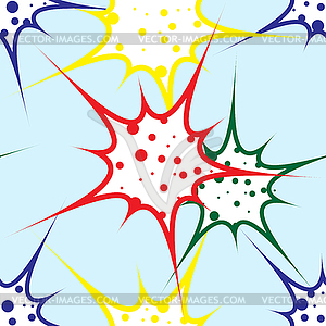 Colorful splats pattern - vector EPS clipart