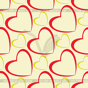 Hearts pattern design seamless - vector EPS clipart