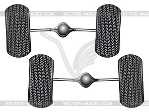 Auto rear axe - vector EPS clipart