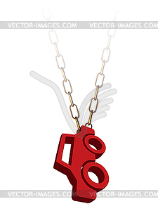 Car medallion - stock vector clipart