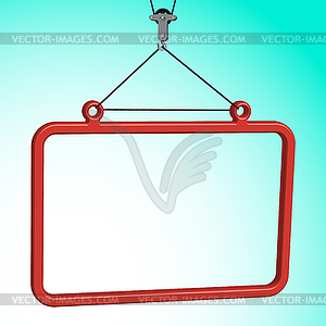 Frame hanged - vector image