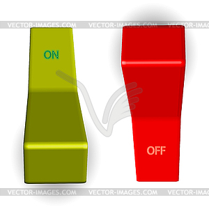 On off switches - vector clipart