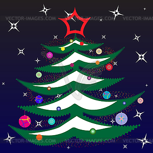 Christmas tree - vector image