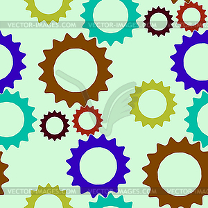 Mechanic wheels pattern - vector clip art