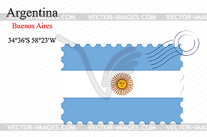 Argentina stamp design - vector clip art