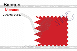 Bahrain stamp design - vector image