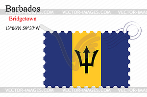 Barbados stamp design - vector clipart