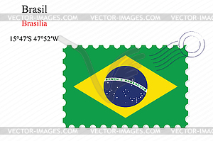 Brasil stamp design - vector clipart