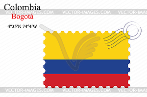 Colombia stamp design - vector clipart