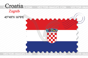 Croatia stamp design - vector image