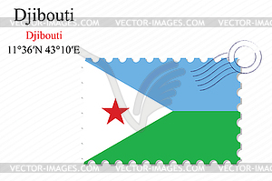 Djibouti stamp design - vector clipart