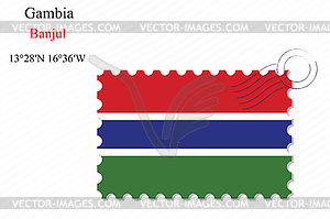 Gambia stamp design - royalty-free vector image