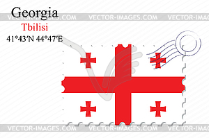 Georgia stamp design - vector clipart