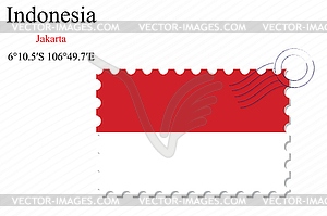 Indonesia stamp design - vector EPS clipart
