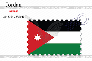 Иордания печать дизайн - векторизованное изображение