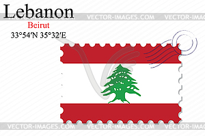 Ливан печать дизайн - векторный клипарт Royalty-Free