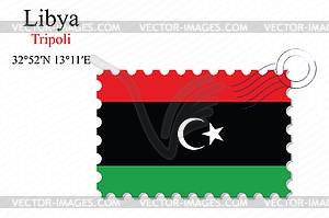 Libya stamp design - vector clipart