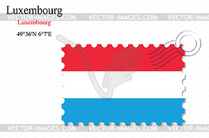 Luxembourg stamp design - vector clipart