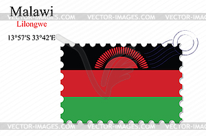 Malawi stamp design - vector clipart / vector image