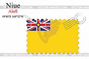 Niue stamp design - vector clipart