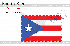 Puerto rico stamp design - vector clipart