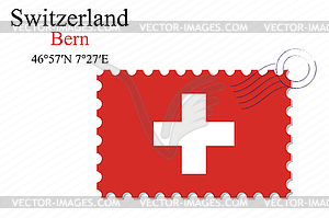 Switzerland stamp design - vector image