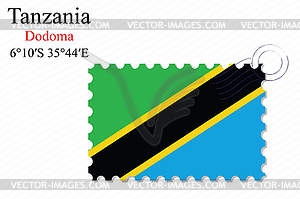 Tanzania stamp design - vector clipart