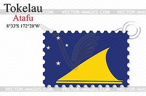 Tokelau stamp design - vector clipart