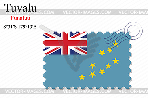 Tuvalu stamp design - vector image