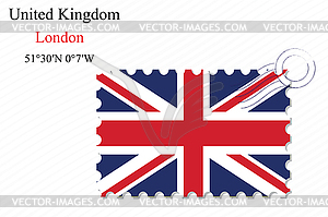 United kingdom stamp design - vector clipart