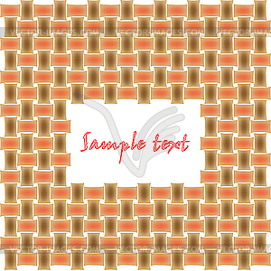 Basket texture with space for text in the middle - vector clipart