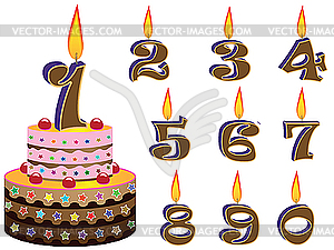 Birthday cake - vector clipart