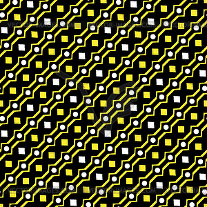 Circles diamonds and stripes - vector image