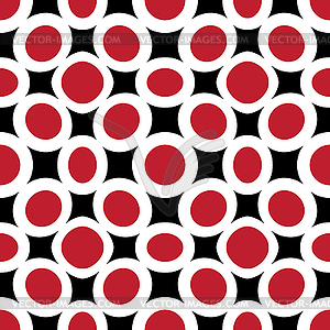 Red circles abstract texture - vector image