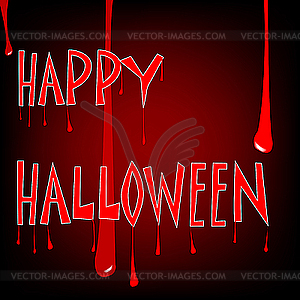 Кровавый Хеллоуин - векторное изображение
