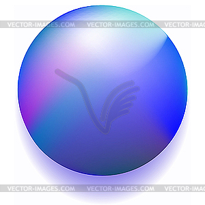 Blue magic ball - vector clip art