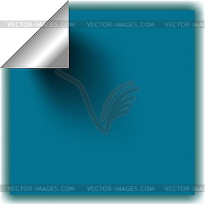 Blue sticker - color vector clipart